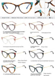 Cat Eye Anti-blue Light Large Frame Slim Look Optical Glasses