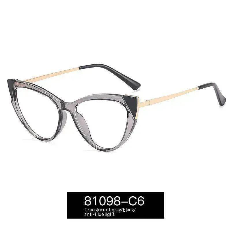 Cat Eye Anti-blue Light Large Frame Slim Look Optical Glasses