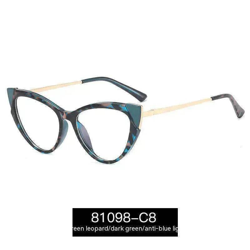 Cat Eye Anti-blue Light Large Frame Slim Look Optical Glasses
