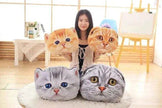 Cat Pillow Car Cushion Cute Cat Shape Nap Seat Plush Toy