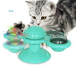 Cat Windmill Spinning Turntable Interactive Toy — Suction Cup, Catnip Ball, Teeth Grinding