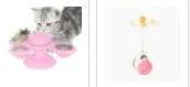 Cat Windmill Spinning Turntable Interactive Toy — Suction Cup, Catnip Ball, Teeth Grinding