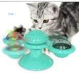 Cat Windmill Spinning Turntable Interactive Toy — Suction Cup, Catnip Ball, Teeth Grinding