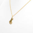 Cat Silhouette Necklace (Gold)