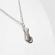 Cat Silhouette Necklace (Silver)