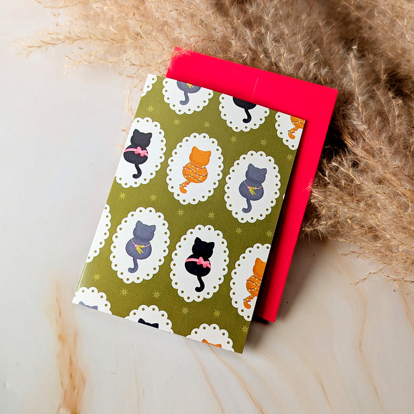 Meowy Holidays Mini Cat Card