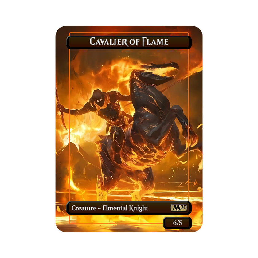 Carte Orica Métal Cavalier de Flamme