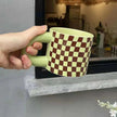 Ceramic Rose Chequered and Many Other Mark Mug