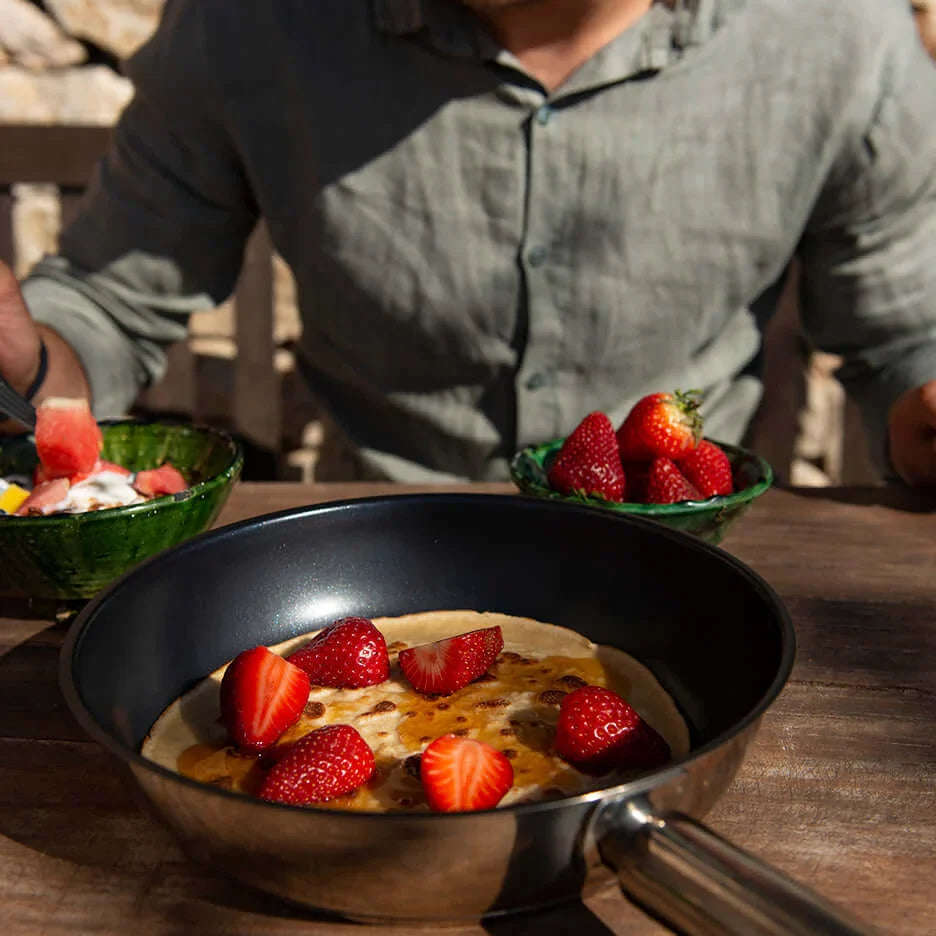 Ceramic Stainless Steel Fry Pan 20cm