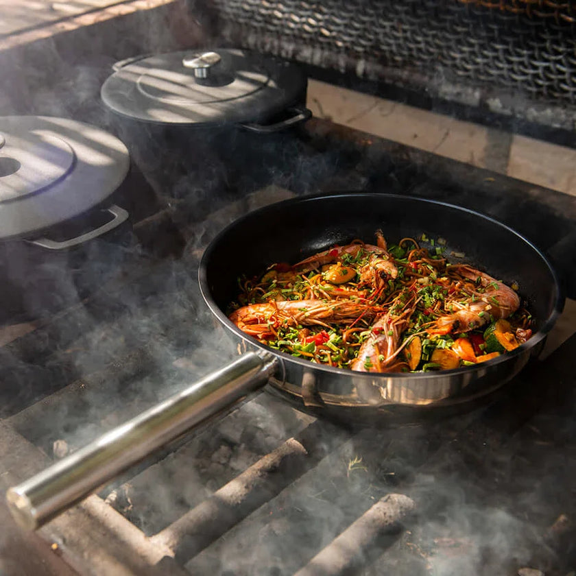 Ceramic Stainless Steel Fry Pan  28CM