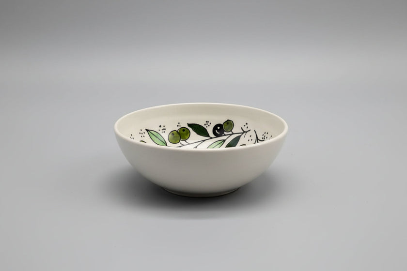 Handmade Hebron Ceramic Serving Bowl | Palestinian Pottery, Food-Safe , Hand-Painted Design