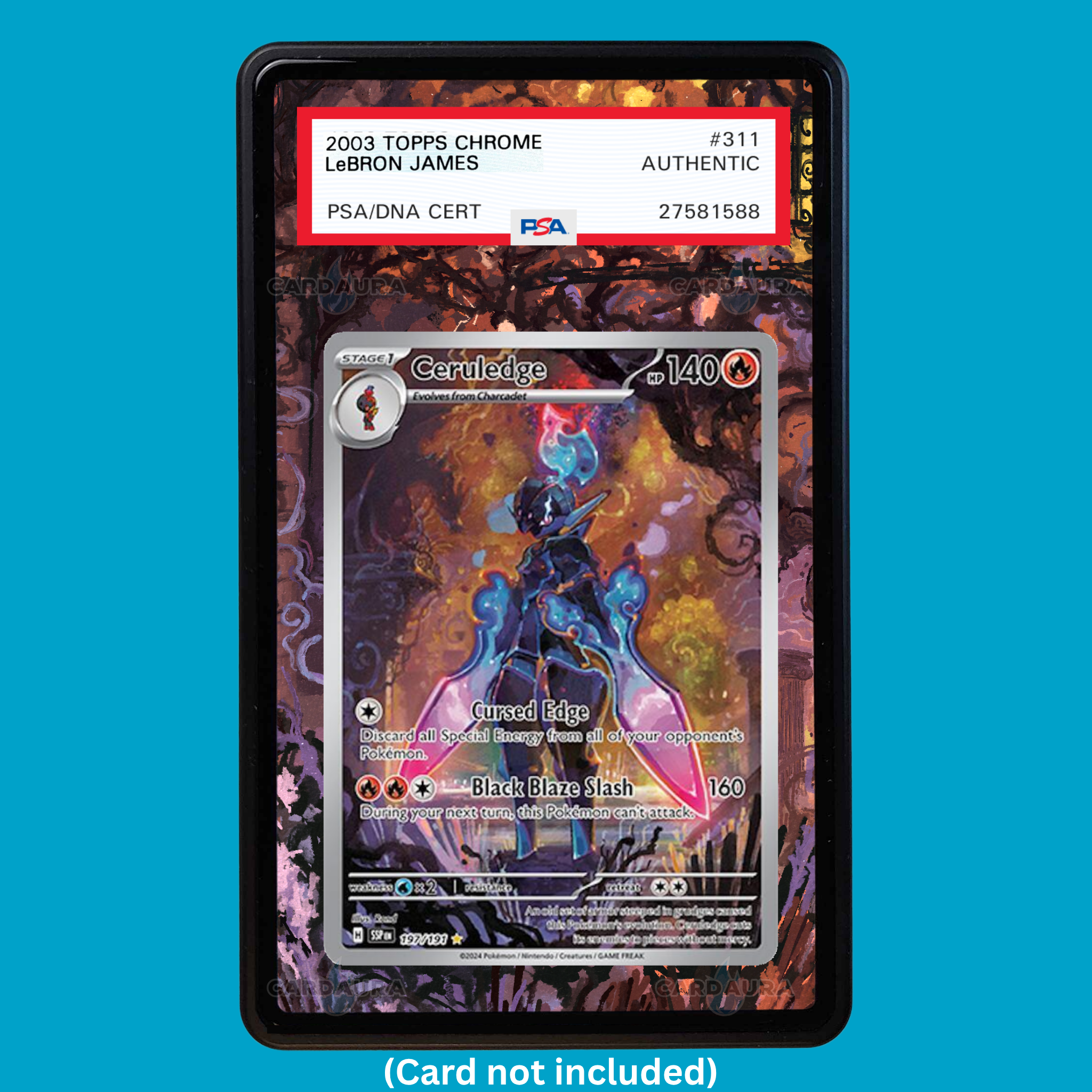 Ceruledge 197/191 Surging Sparks (Graded) Display Case