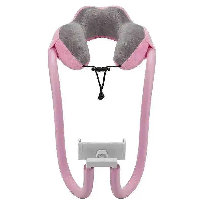 Cervical spine neck pillow mobile phone holder
