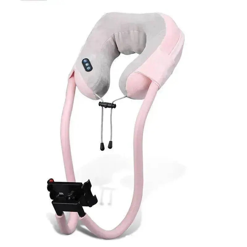 Cervical spine neck pillow mobile phone holder