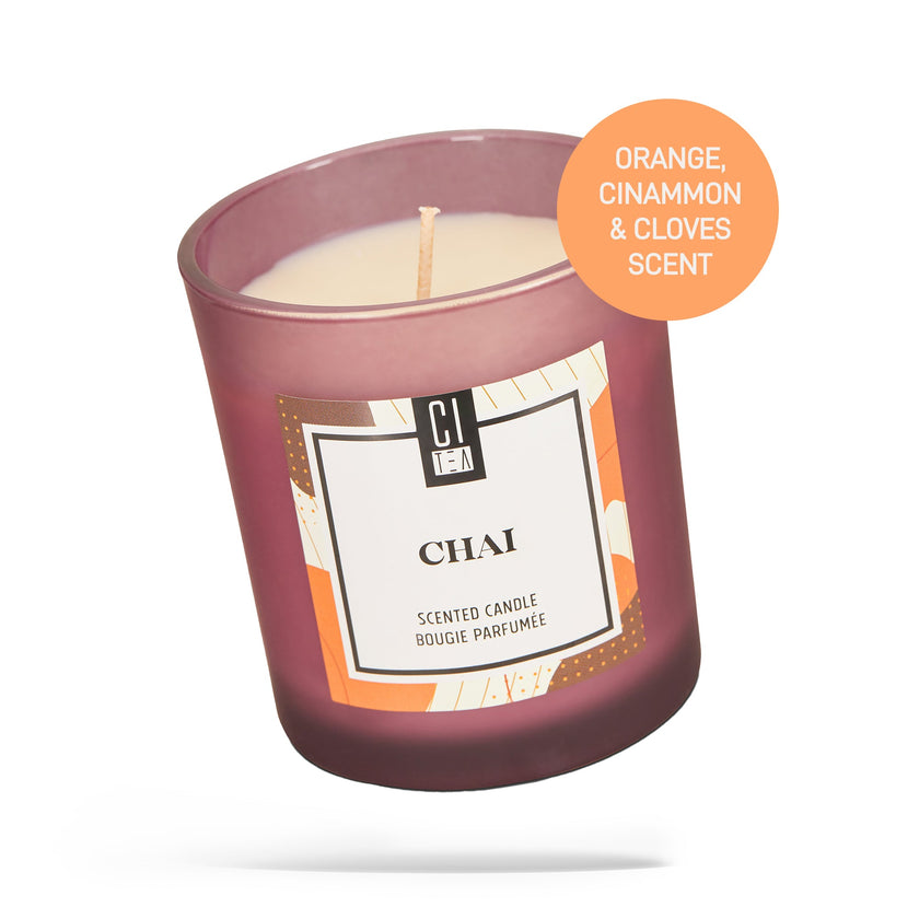 Bougie en cire de soja Chai - Orange, cannelle et clous de girofle - 227 g (8 oz)