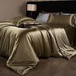 Lustre Luxe Elegant Duvet Set - Solid Champagne Gold