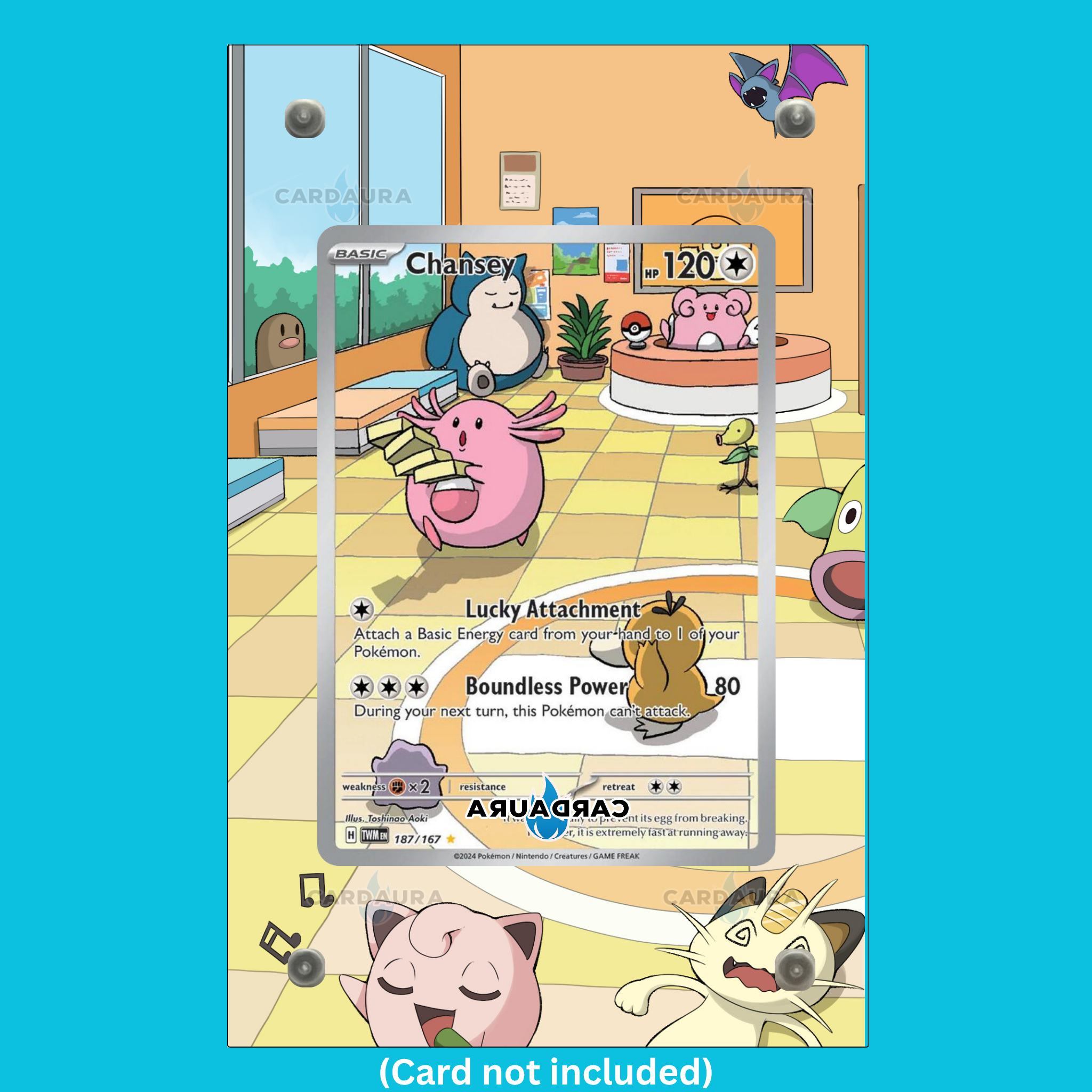 Chansey 187/167 Twilight Masquerade (Ungraded) Display Case