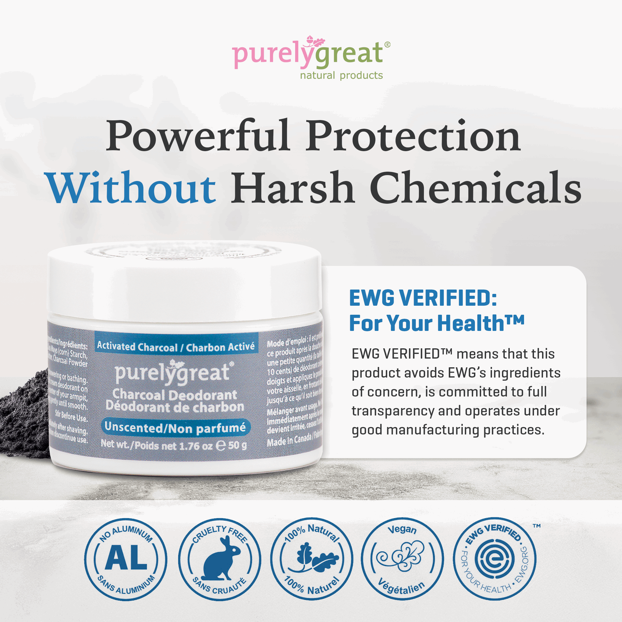 Unscented Charcoal Deodorant