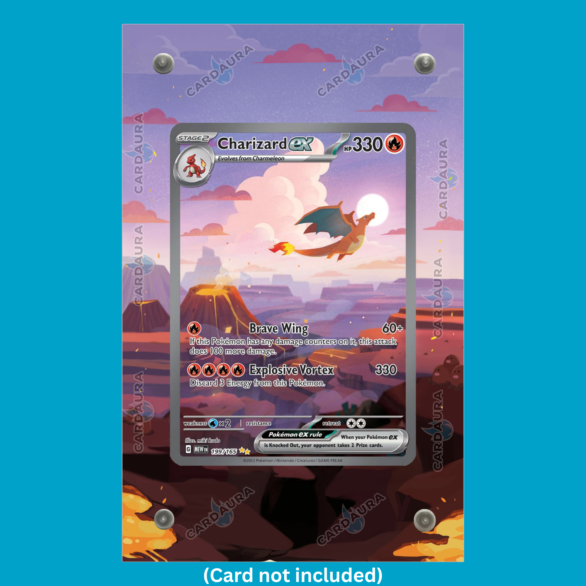 Charizard 199/165 151 (Ungraded) Display Case