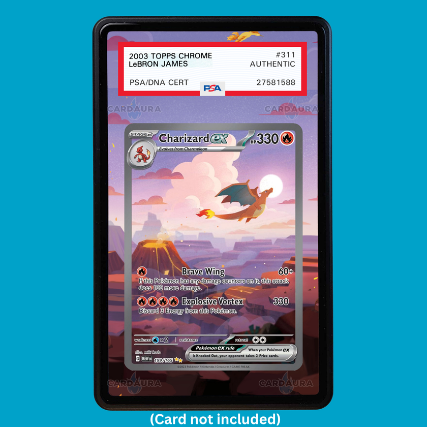 Charizard 199/165 151 (Graded) Display Case