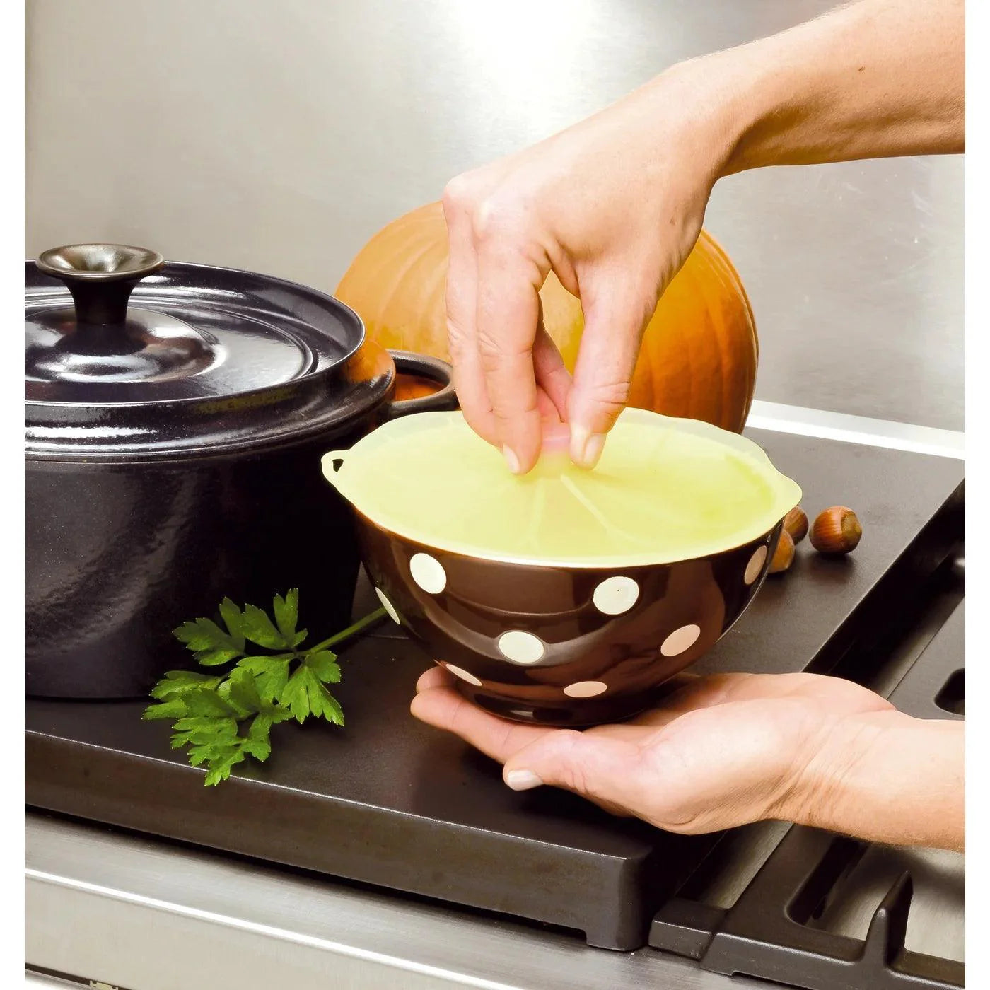 Charles Viancin - Floral Lilypad Silicone Lid 15Cm/6