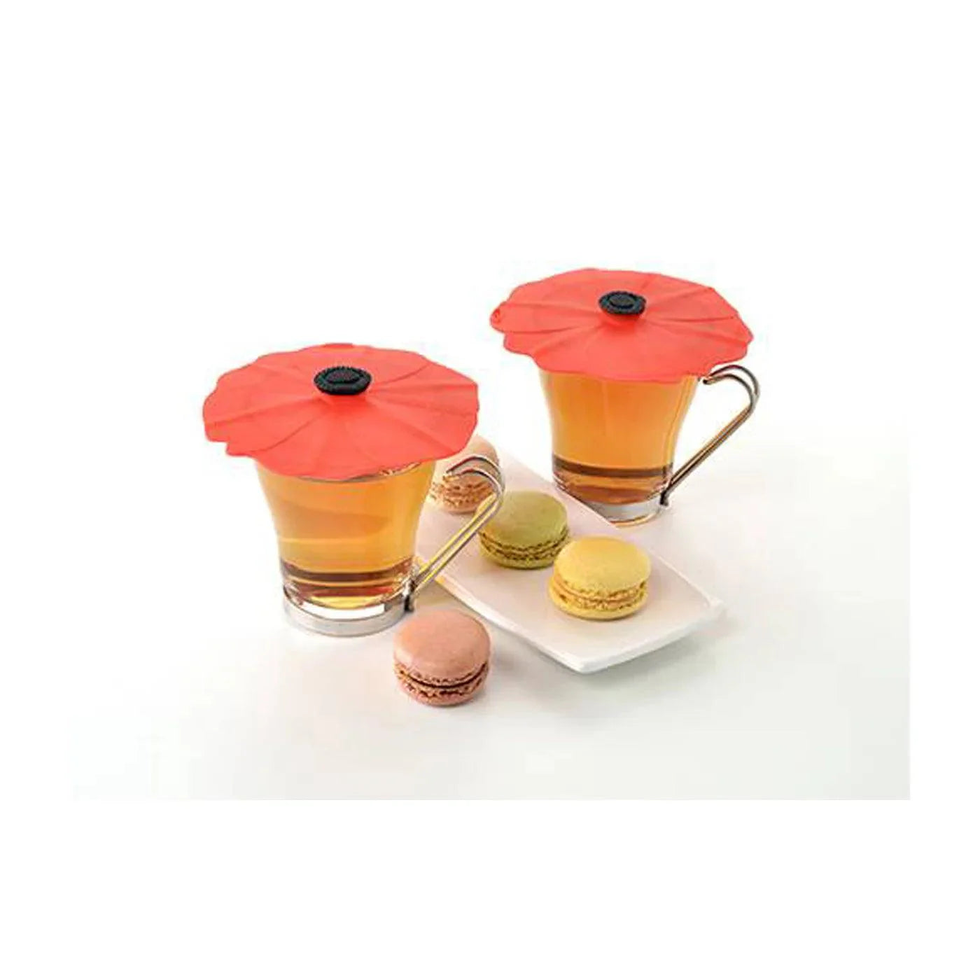 Charles Viancin - Floral Poppy Drink Covers 10Cm/4 2/St