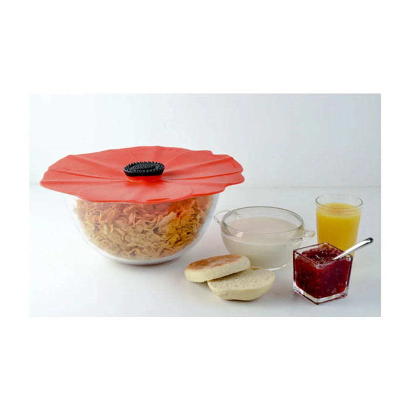 Charles Viancin - Floral Poppy Silicone Lid 15Cm/6