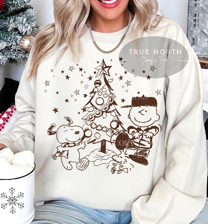 DTF Transfer Christmas Peanuts Jumbo Print