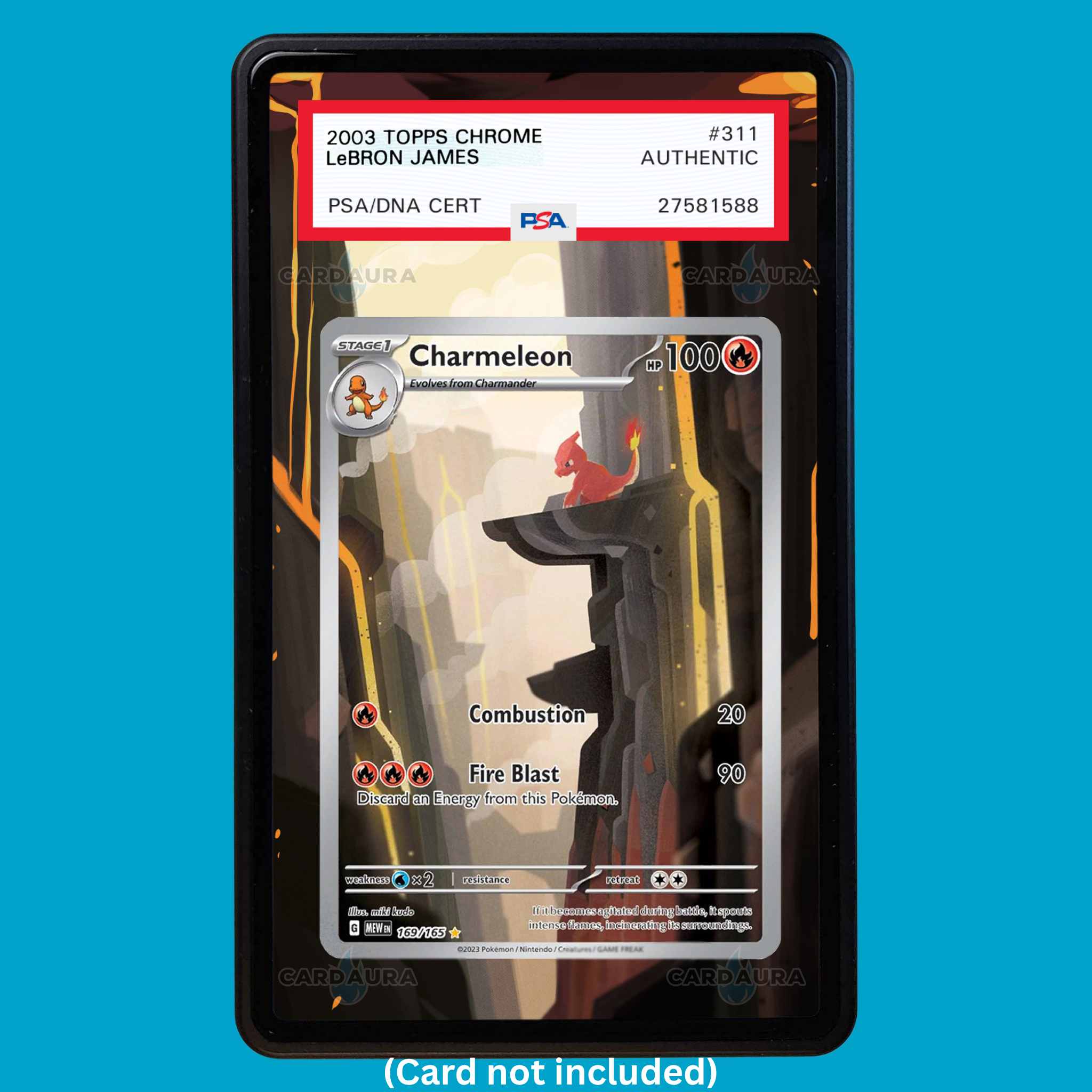 Charmeleon 169/165 151 (Graded) Display Case