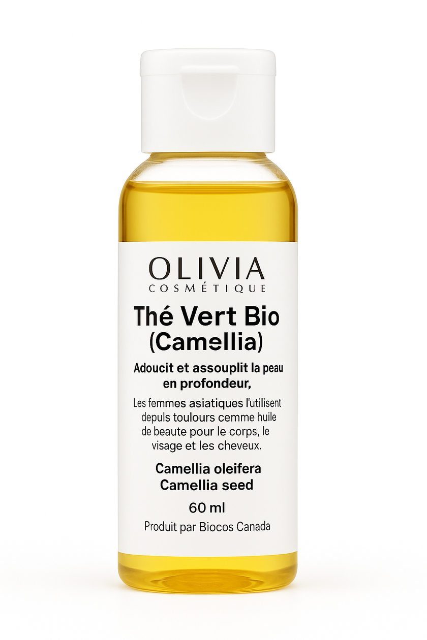 Huile de thé vert (Camellia) biologique