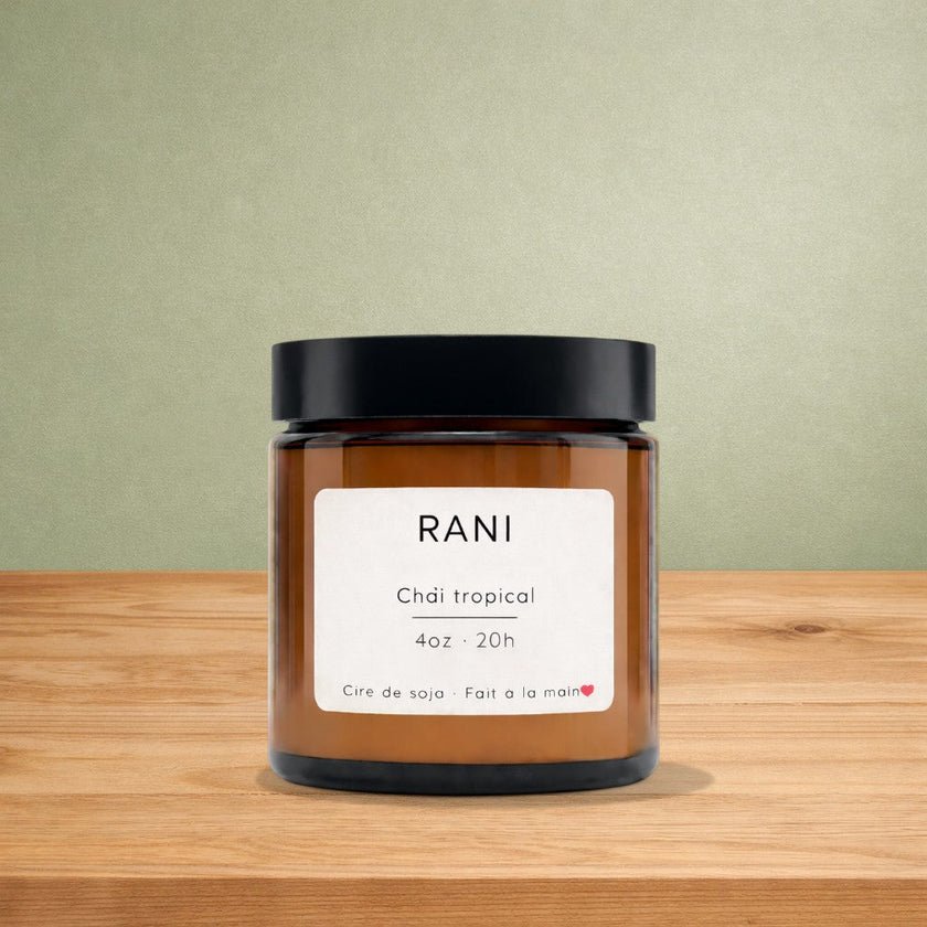 Bougie de soya RANI chaï tropical