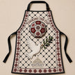Palestinian Tatreez Apron | Cooking the Cup Heritage Kitchen Apron with Kufiya & Football Design
