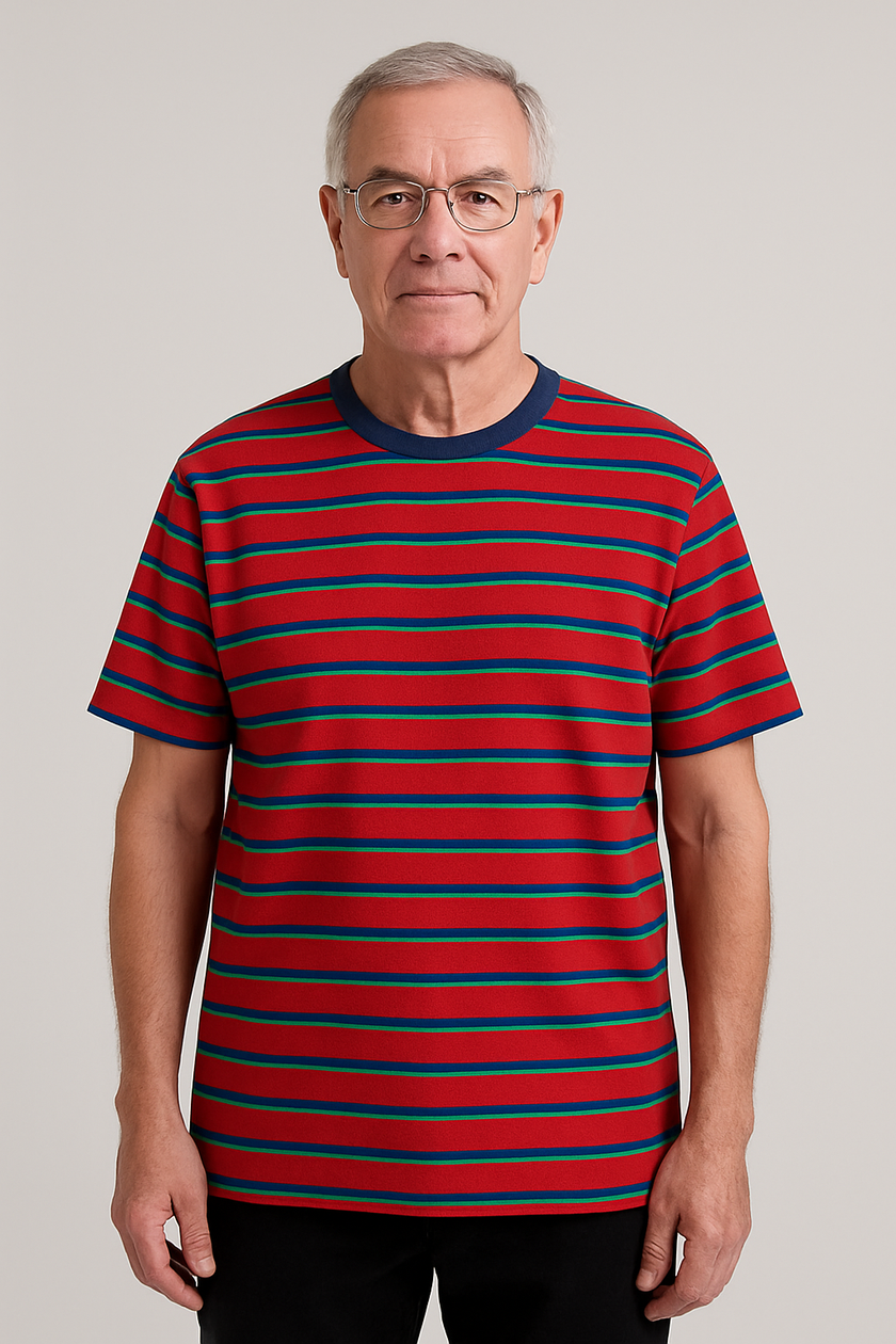 Unisex Cotton T-Shirt – Stripe