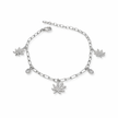 SILVER CHARMED BRACELET