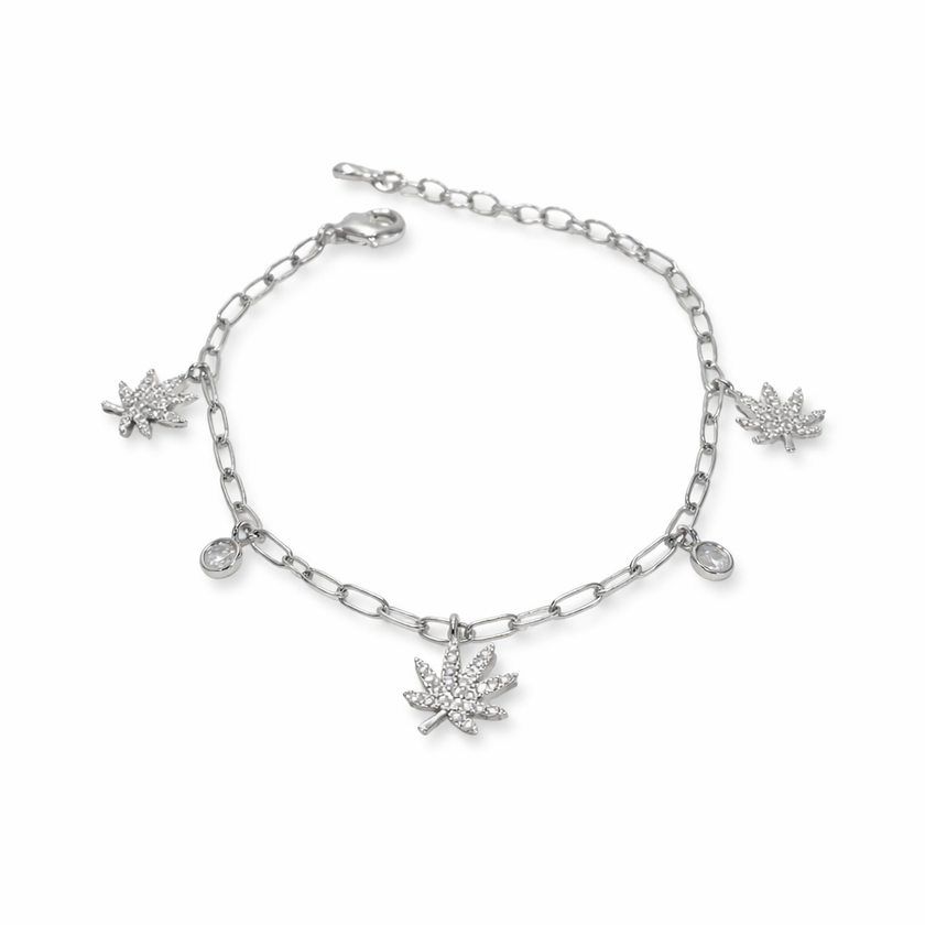 SILVER CHARMED BRACELET