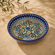 Al Turkiah Ceramic Ceramic Bowl – Floral Serving, Salad & Pasta Bowl, Decorative Mediterranean Tableware (23cm, 28cm, 35cm)