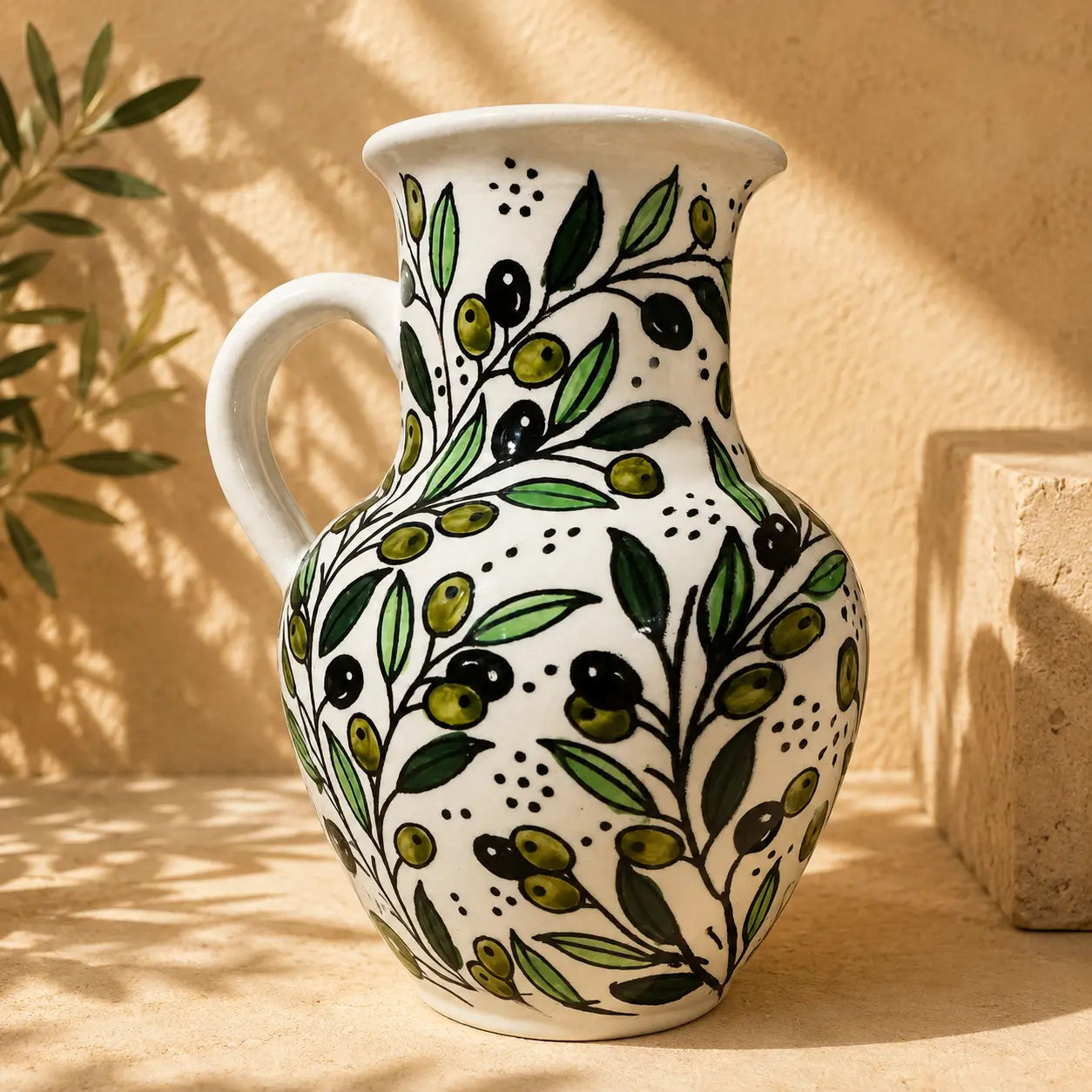 Handmade Ceramic Water Pitcher, Jug & Carafe 15 × 20 cm