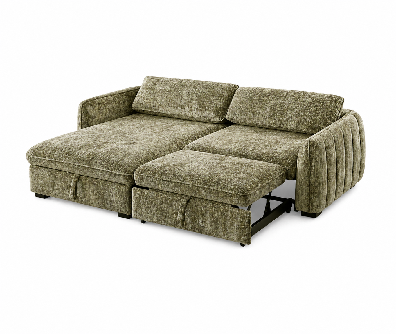 Amira Pullout Sleeper Sectional with Storage Chaise