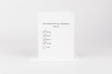 Check off the Boxes