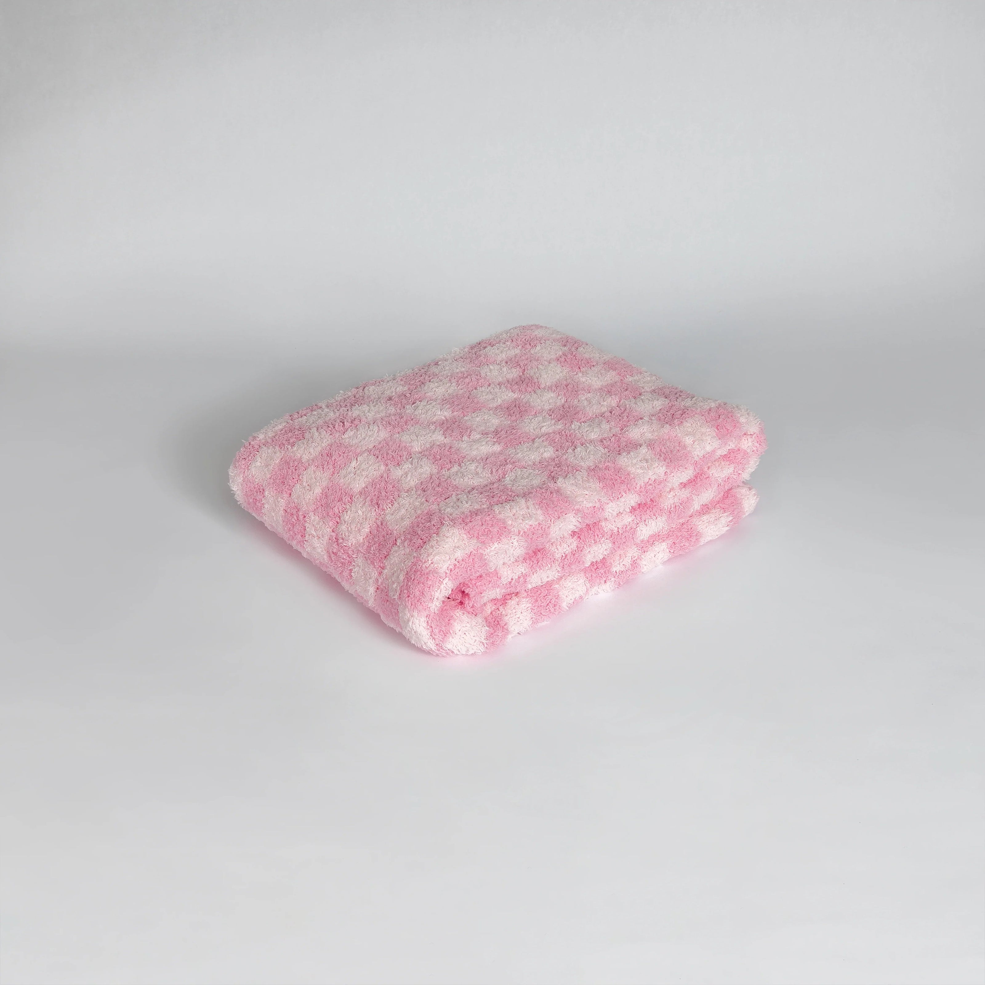 Cotton Candy Check Print Toddler Blanket
