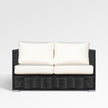 Chestnut Loveseat with Sunbrella® Cushions