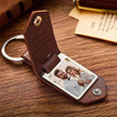 Chick & Unique Leather Photo Stainless steel UV Color Printed Keychain