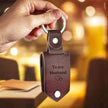 Chick & Unique Leather Photo Stainless steel UV Color Printed Keychain