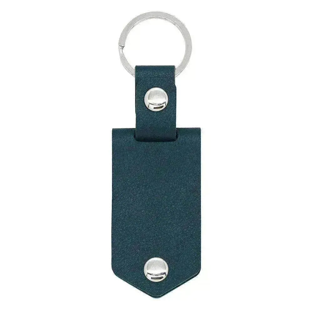 Chick & Unique Leather Photo Stainless steel UV Color Printed Keychain