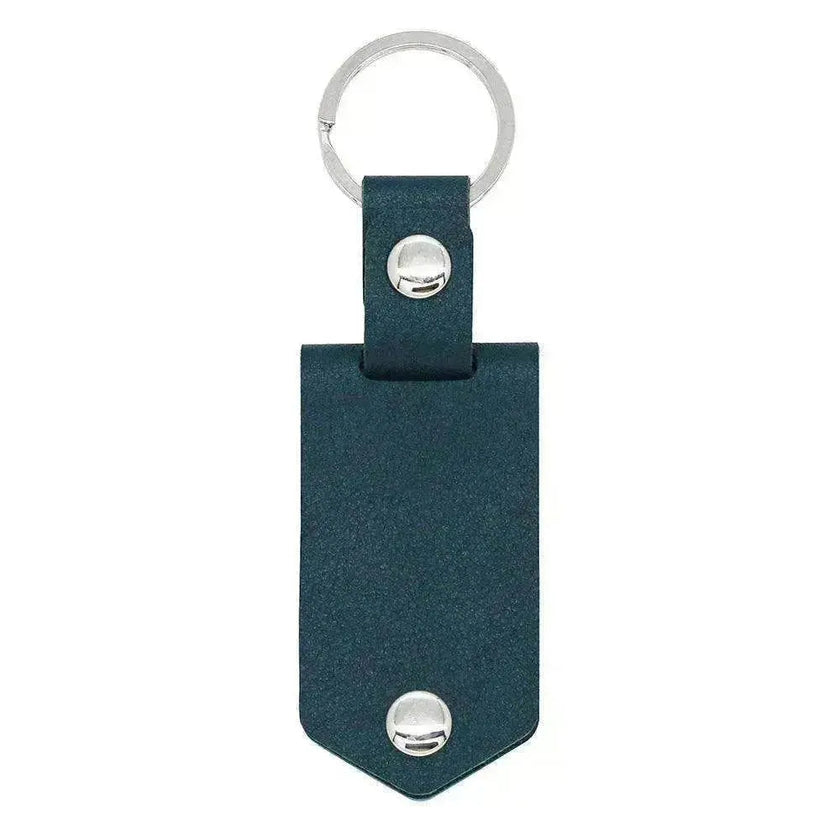 Chick & Unique Leather Photo Stainless steel UV Color Printed Keychain