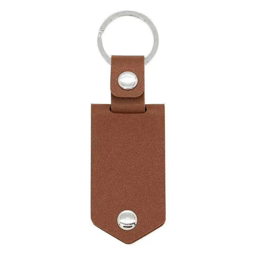 Chick & Unique Leather Photo Stainless steel UV Color Printed Keychain