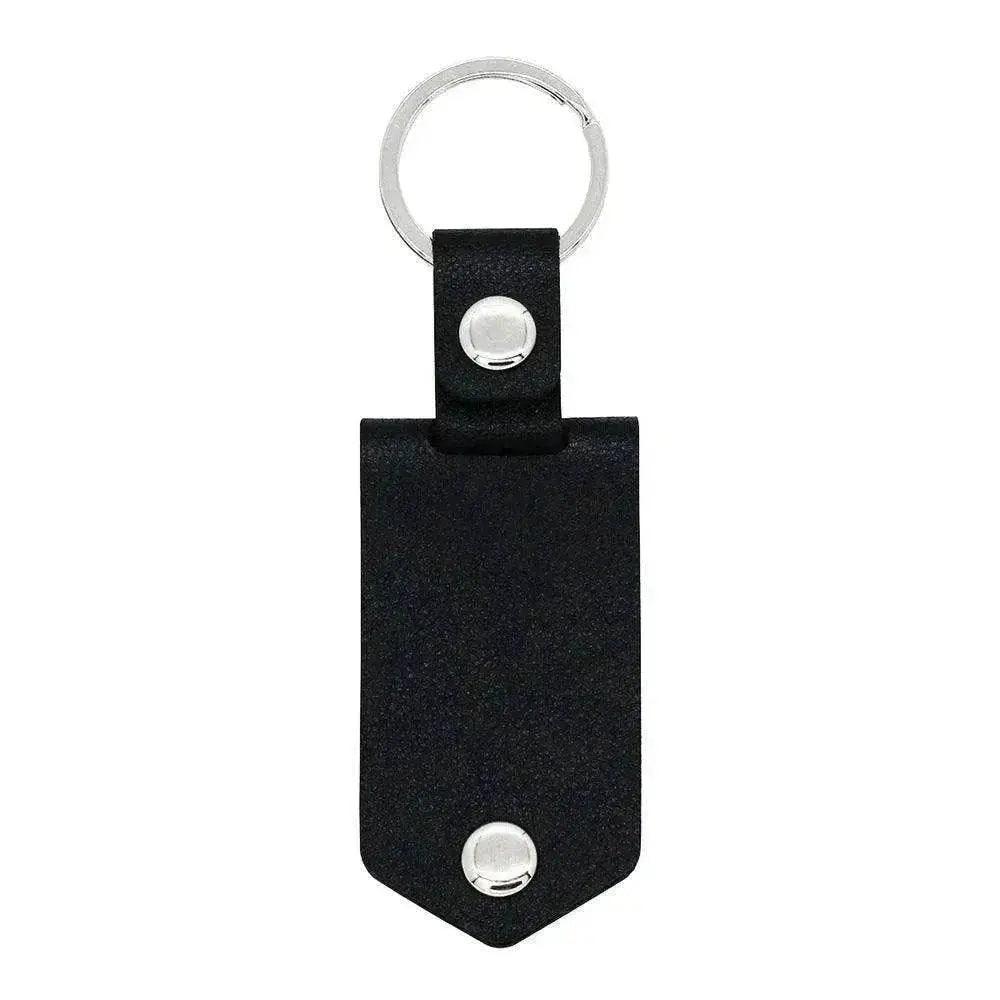 Chick & Unique Leather Photo Stainless steel UV Color Printed Keychain