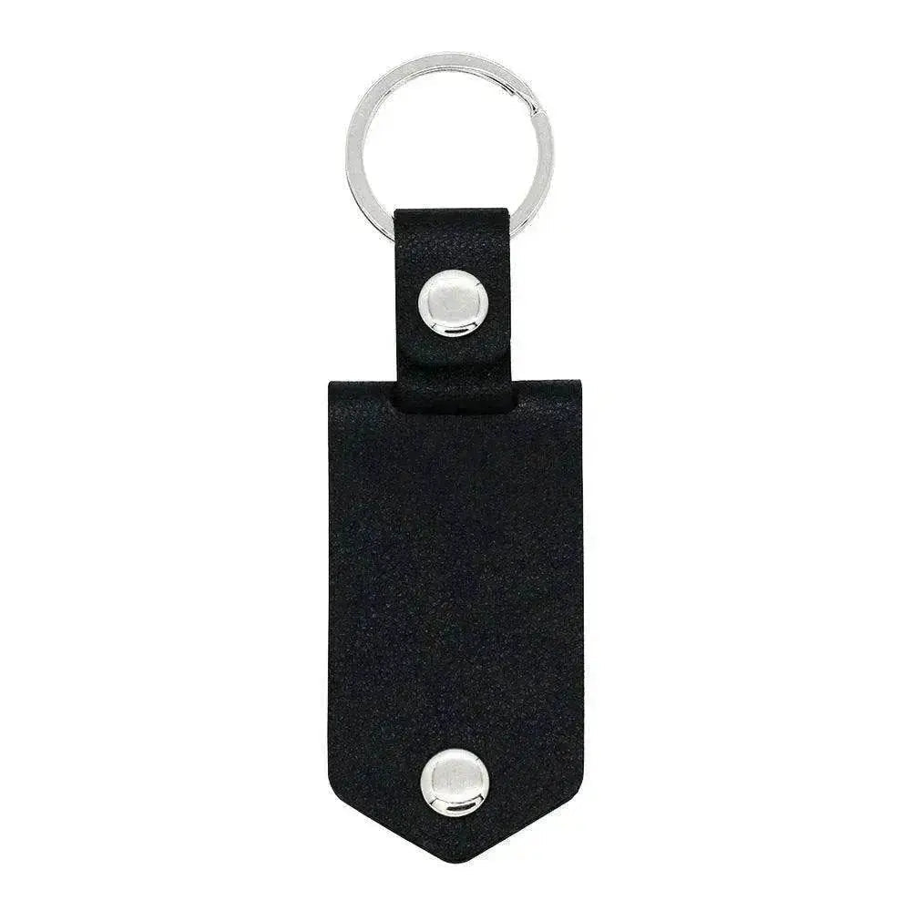 Chick & Unique Leather Photo Stainless steel UV Color Printed Keychain
