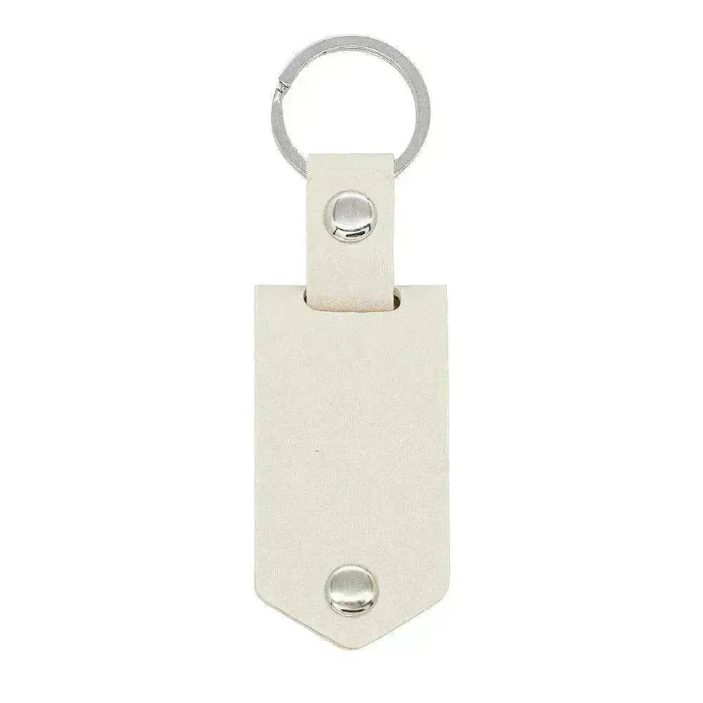 Chick & Unique Leather Photo Stainless steel UV Color Printed Keychain