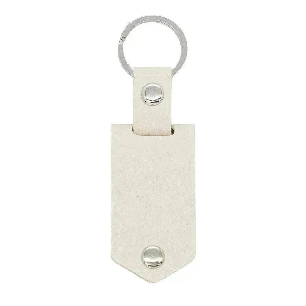 Chick & Unique Leather Photo Stainless steel UV Color Printed Keychain